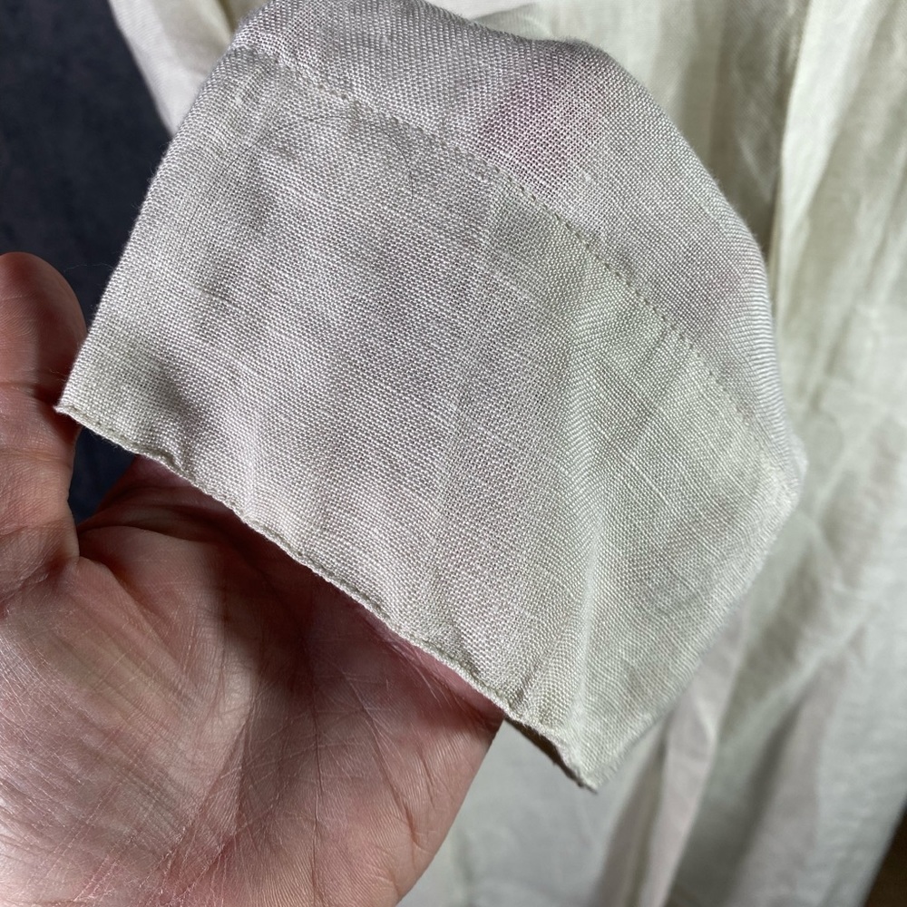 Linen  Single Button Kimono - Picture 3 of 6